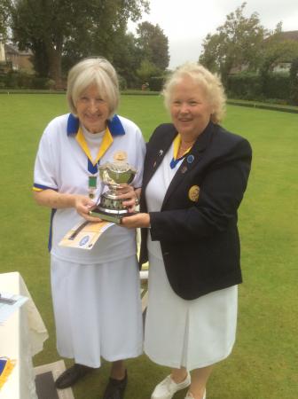 Francis Drake Bowls Club, Hilly Fields, Brockley, SE4 1QE. Jeanette Singer regained Ladies Championship title.