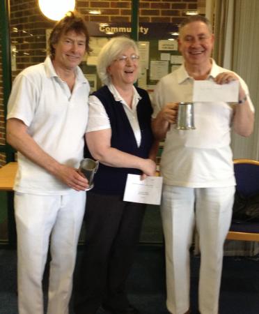 Francis Drake Bowls Club, Hilly Fields, Brockley, SE4 1QE. Gordon Vinnicombe and Francis Drakes Mick Singer won the mens pairs trophy for the second time. well done Mick.
